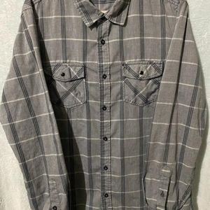Gray Eighty Eight Platinum Long Sleeve Shirt Mens Size XL Button up, Snap Pocket